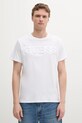 Памучна тениска Guess щампа бял M4PI0E.K8HM4