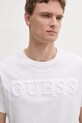 Дрехи Памучна тениска Guess M4PI0E.K8HM4 бял