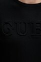 Βαμβακερό μπλουζάκι Guess μαύρο M4PI0E.K8HM4