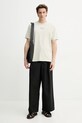 Samsoe Samsoe t-shirt bawełniany SAMARCUS M25100034 beżowy SS25