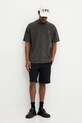 Samsoe Samsoe t-shirt bawełniany SAWANDERING U25100024 szary SS25