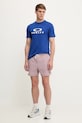 Oakley t-shirt bawełniany BARK 2.0 FOA402167 niebieski SS25