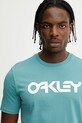 Хлопковая футболка Oakley MARK II бирюзовый FOA404011