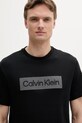 Ρούχα Βαμβακερό μπλουζάκι Calvin Klein K10K112491 μαύρο