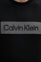 Βαμβακερό μπλουζάκι Calvin Klein μαύρο K10K112491