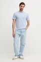 Хлопковая футболка Calvin Klein K10K114152 голубой SS25
