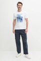 Бавовняна футболка Calvin Klein K10K114157 білий SS25