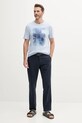 Bavlnené tričko Calvin Klein K10K114157 modrá SS25