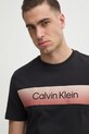 Хлопковая футболка Calvin Klein чёрный K10K114163