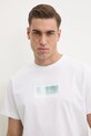 Хлопковая футболка Calvin Klein белый K10K114174