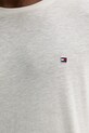 Футболка з домішкою льону Tommy Hilfiger UM0UM03527 бежевий