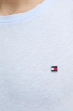 Tričko s příměsí lnu Tommy Hilfiger UM0UM03527 modrá