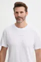 Футболка с примесью льна Calvin Klein белый KM0KM01138
