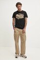 Superdry t-shirt bawełniany M1012111A.02A czarny SS25