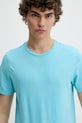 Bavlněné tričko Superdry modrá M1012140A.F7Q