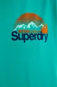 Βαμβακερό μπλουζάκι Superdry τιρκουάζ M1012175A.8JY