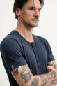 Superdry t-shirt bawełniany granatowy M1012185A.00S