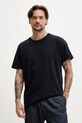 Superdry t-shirt bawełniany bawełna granatowy M1012208A.JVH