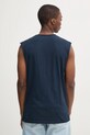 Oblečenie Bavlnené tričko Superdry M6010897A.98T tmavomodrá