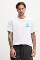 Одежда Хлопковая футболка Converse 10027346.A02 белый