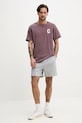 Converse t-shirt bawełniany 10027362.A03 brązowy SS25