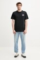 Converse tricou din bumbac 10027366.A01 negru SS25