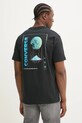 Odzież Converse t-shirt bawełniany 10027367.A01 czarny