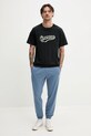 Converse t-shirt bawełniany 10027994.A01 czarny SS25