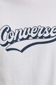 Bavlněné tričko Converse 10027994.A02 bílá