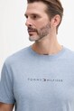 Îmbrăcăminte Tommy Hilfiger tricou din bumbac UM0UM03525 albastru