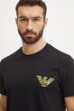 Emporio Armani Underwear tricou de plajă din bumbac negru EM000574.AF12349