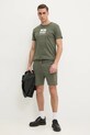 Alpha Industries t-shirt bawełniany Satin Logo T 148513 zielony SS25