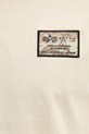 Bavlnené tričko Alpha Industries Camo Sleeve T 156522 béžová