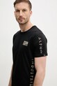 Alpha Industries tricou din bumbac Camo Sleeve T negru 156522