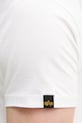 Alpha Industries tricou din bumbac Alpha Hawaii T 156525 alb