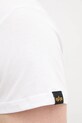 Alpha Industries t-shirt bawełniany Naval T BP biały 156536
