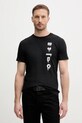 Alpha Industries tricou din bumbac Freedom T print negru 156539