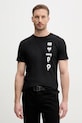 Bavlnené tričko Alpha Industries Freedom T potlač čierna 156539