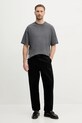 Хлопковая футболка Alpha Industries Studio Edition T 156550 серый SS25