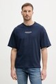 Odzież Alpha Industries t-shirt bawełniany Studio Edition BP T 156553 granatowy