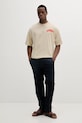 Alpha Industries tricou din bumbac Hawaii Aloha T BP 156535 bej SS25