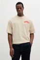 Odzież Alpha Industries t-shirt bawełniany Hawaii Aloha T BP 156535 beżowy
