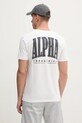 Îmbrăcăminte Alpha Industries tricou din bumbac Coach T BE 156538 alb
