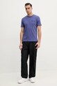 Alpha Industries t-shirt bawełniany Coach T BE 156538 fioletowy SS25