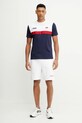 Βαμβακερό μπλουζάκι Ellesse Macchio SHZ22108 λευκό SS25