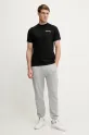 Ellesse t-shirt bawełniany Courtside SHZ21991 czarny SS25