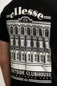 Ellesse t-shirt bawełniany Courtside SHZ21991 czarny