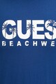 Guess tricou din bumbac albastru F5GI11.I3Z14