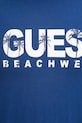Guess tricou din bumbac albastru F5GI11.I3Z14