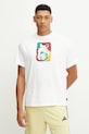Puma tricou din bumbac Dylan Exhibit print alb 630673